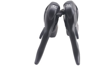 Micronew SBR472 Double 2X7 Speed Road Bike Shifter Brake Levers FOR Shimano 2 x 7 Speed Drop Bar Shifters Black Pair