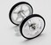 Aceoffix Mudguard Fender EZ Wheel Hollow Design Double Easywheel Tire for Brompton Folding Bike Easy Wheel Big 65g Silver