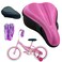TOMDLING Kids Gel Bike Seat Cushion Cover Breathable Memory Foam Child Bike Seat Cover Seat Cushion for Childrens Bicycle with Water and Dust Resistant Cover 9x6