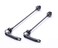 WILEY001 Wileosix Quick Release Axle Skewer Set  Front  Rear Road Blue
