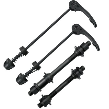 AiTuiTui 1 Pair MTB Quick Release Bicycle Hub Road Mountain Bike Front  Rear Axle Hollow Shaft Set with Standard Spacing