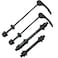 AiTuiTui 1 Pair MTB Quick Release Bicycle Hub Road Mountain Bike Front  Rear Axle Hollow Shaft Set with Standard Spacing