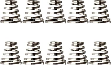 10Pcs Silver Stainless Steel Bike Wheel Skewer Spring Replacements Mountain Bike Wheel Spring Quick Release Lever Spring Bike Wheel Skewer Spring Stainless Steel Bicycles Hub Wheels and Accessories
