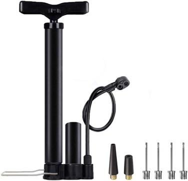 SZSHIMAO High Pressure Bike Floor Pump Bicycle Pump Bike Pump Stand Pump 160PSI with Presta Schrader Valves Bike Air Pump with Ball Pump Needle for Bike Basketball