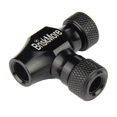 BriskMore CO2 Inflator or 12PCS X 16g CO2 Cartridges for Bike Tires Presta and Schrader Valve Compatible Bike Tire Pump for Mountain and Road Bicycles Included Insulated Sleeve