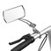 Jeemitery Bicycle MirrorA Pair of 360Rotation Back Rearview Mirror Handlebar Wide Angle Bike Mirror  black