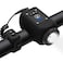 LESOVI Electric Bike Horn Bike Light 2 in 1 110 dB Bicycle Horn 5 Sound Modes with Rechargeable Battery Waterproof Bicycle Light with Horn for Kids Boys Adults Mountain Bike