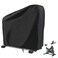 Rilime Exercise Bike Cover Upright Cycling Protective Stationary Bike Covers Outdoor Storage Waterproof Dustproof Bicycle Cover Ideal for Indoor  Outdoor FitnessBlack