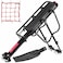 Auwey Full Quick Release Bike Rear Rack Bike Cargo Rack with Fender Bicycle Cargo Rack Bicycle Rear Racks Adjustable Bicycle Carrier Cargo Mountain Road 115 lbs Capacity Universal