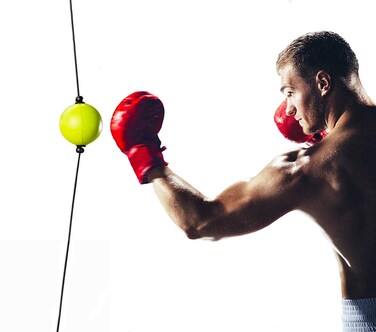 Boxing Reflex Ball for Hand Eye Coordination Boxing Equipment for Training at Home Double End Punching Ball Workout for Adults  Kids Indoor No Hammer for Installing Anxiety Stress Relief