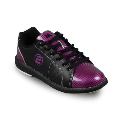 ELITE Womens Classic Bowling Shoes  Lightweight Vibrant PurpleBlack 1Year Warranty