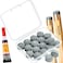 Billiard Pool Cue Tips  Pool Stick Tips Replacement Repair Kit with Storage Box and Glue for Pool Table Cues Head and Snooker Stick  SOLROS