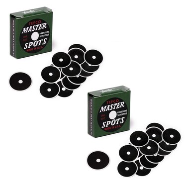 Tweeten Tefco Master Pool Billiard Table Spots 24 pcs2 Boxes  1 14  Black
