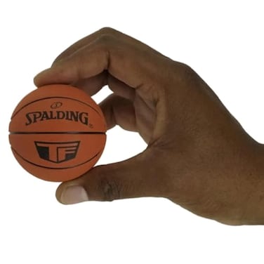 Spalding 51161 Spaldeen HighBounce Ball  Nba Basketball Design Orange