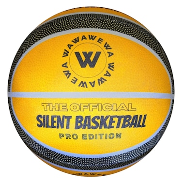 WAWAWEWA The Official Silent Basketball PRO Edition  Size 7 295  AntiGrip Wrap Airless Foam Basketball for Quiet Dribbling and Indoor Training