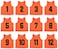 Oso Athletics Sets of 12 112 1324 2536 3748 Premium Polyester Mesh Numbered Jerseys Pinnies