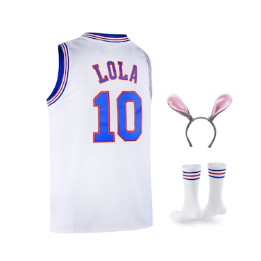 Youth Basketball Jerseys 10 Lola Space Jerseys for 818Y Kids with Head Hoop  Socks