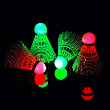 EJet LED Badminton Shuttlecocks Badminton Birdies 4pcs  Lighting Glow in The Dark Night White EOB332562020
