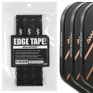 PICKLETECH Pickleball Edge Guard Tape with Logo  Racket Edge Protection TapeFit Perfectly Curved Edge