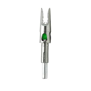 Axe Green Lit Nocks for AX405 Crossbolts  Designed to fit AX405 166 Diameter Crossbolts Crossbow String Activated Injection Molded Lighted Nock System Super Bright LED Weight 44 Grains