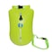 XZSUN 20L Storage Swim Buoy for Open Water Swimmers Waterproof Dry Bag Swim Safety FloatFluo Yellow