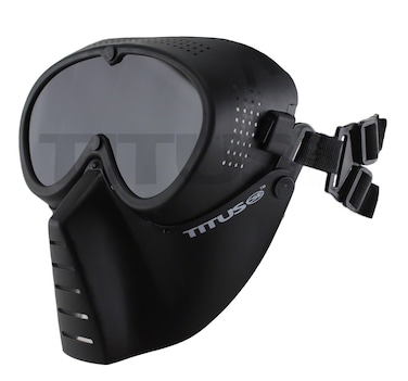 Titus MS1 MultiPurpose Full Face Mask wIntegrated Goggles Vented Economy Protection