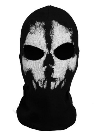 CosInStyle Surprise Skull Ghost Motorcycle Bike Riding Face Mask Black
