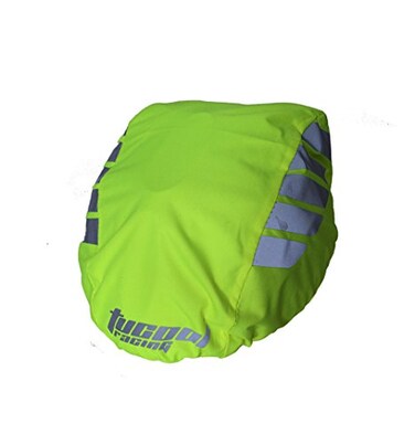 Tucool Racing Night Visual Waterproof Dustproof Windproof Bike Bicycle Cycling Helmet Cover Rain Cover Fluorescent Green