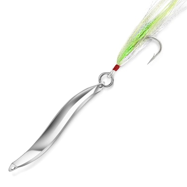 Boa Cushion Fishing Lures Bucktail Teasers Omelchenko Metal Lure Silver 14Ounce 40gm Saltwater Freshwater