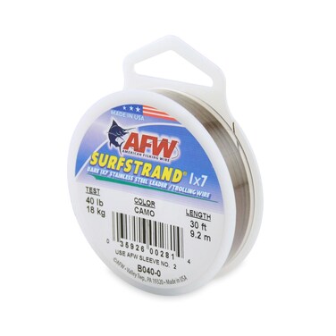 American Fishing Wire Surfstrand Bare 1x7 Stainless Steel Leader Wire