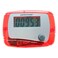 Jinshining Red Portable Counter Mini Digital LCD Pedometer Sports Walking Running Step Counter Meter Walking Distance Miles Calorie Counter Daily Target Monitor Exercise Time Fitness Technology