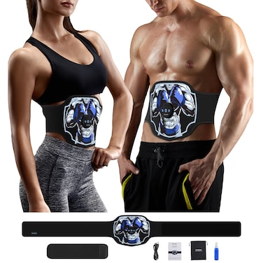 MASTOGO Electronic Muscle Stimulator  Ab Tens Machine ABS Stimulator Abdominal Toning Belt Sunmas TENS  PMS Model SM9187 SM9180L SM9180S Black