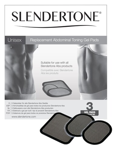 Slendertone Ab Belts Gel Pads  Black