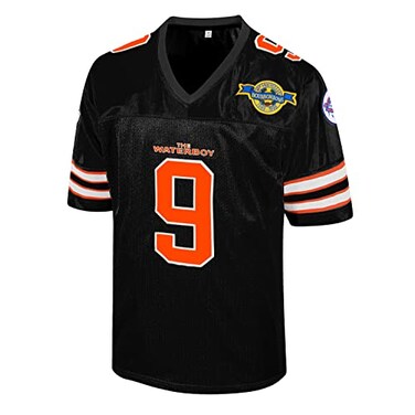 Bobby Boucher 9 The Waterboy Adam Sandler Movie Mud Dogs Bourbon Bowl Football Jersey