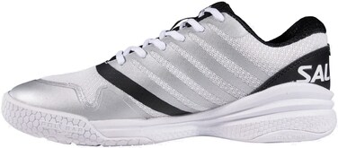 Salming Recoil Kobra Mens Indoor Court Shoes BlackWhite  WhiteBlack Colors Squash Racquetball Volleyball Floorball