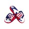FOCO Mens NFL Team Logo Sport Legacy Stripe Slide Sandals