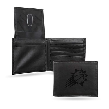 Rico Industries NBA Laser Engraved Billfold Wallet Black