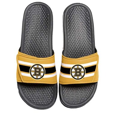 FOCO Mens NHL Team Logo Sport Shower Legacy Slide Flip Flop Sandals