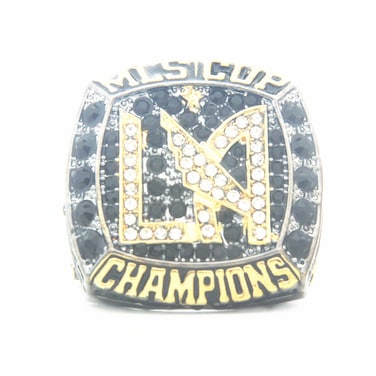 Valman MLS 2022 LAFC Cup YELA 10 Championship ring with wooden box size 11 football culb Gifts for Mens Women Boys Kids Youth Championship Ring