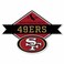 Rico Industries NFL San Francisco 49ers Diamond Shape Cut Pennant  Home and Living Room Dcor  Soft Felt EZ to Hang