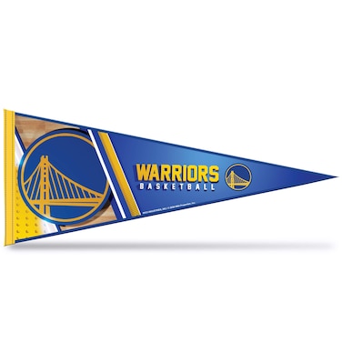 Rico Industries NBA Basketball Golden State Warriors Primary 12 x 30 Felt Wall Dcor Pennant  Great for HomeBed RoomMan Cave Dcor