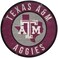 Aggies 12 Circle with State and Team Logo Wood Sign