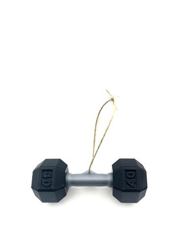 Dumbbell Ornament 325 Length Black