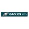 NFL  Philadelphia Eagles Team Color Street Sign Dcor 4in X 24in Lightweight