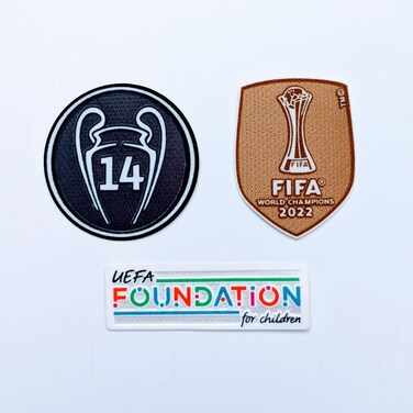 Ron Patch 2018 UEFA Champions League Real Madrid Set Soccer 13 Trophy Respect Bale Benzema Hazard