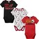NFL babyboys 3 Pack Short Sleeve Bodysuit