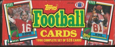 Topps 1990 NFL Football Factory Sealed Complete 528 Card Set