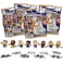 Teenymates Party Animal 2023 NBA Silver Series 9 Basketball Figures Gift Set Party Bundle Lot of 4 Mystery Packs