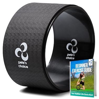 Extra Wide Yoga Wheel Mini Yoga Wheel  Beginner Friendly Yoga Kit More Comfortable Stable and Safer Back Roller Improve posture better mobility Ideal Home Exercise Yoga Kit Relieve Back Pain