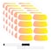 Trendsslabels Sports Under Eye Black Strips Stickers 120 pcs Gradient Color Change Eye Strips Baseball Football Softball Lacrosse Fans Eye Black Stickers for Themed Party Game Day Supplies Yellow
